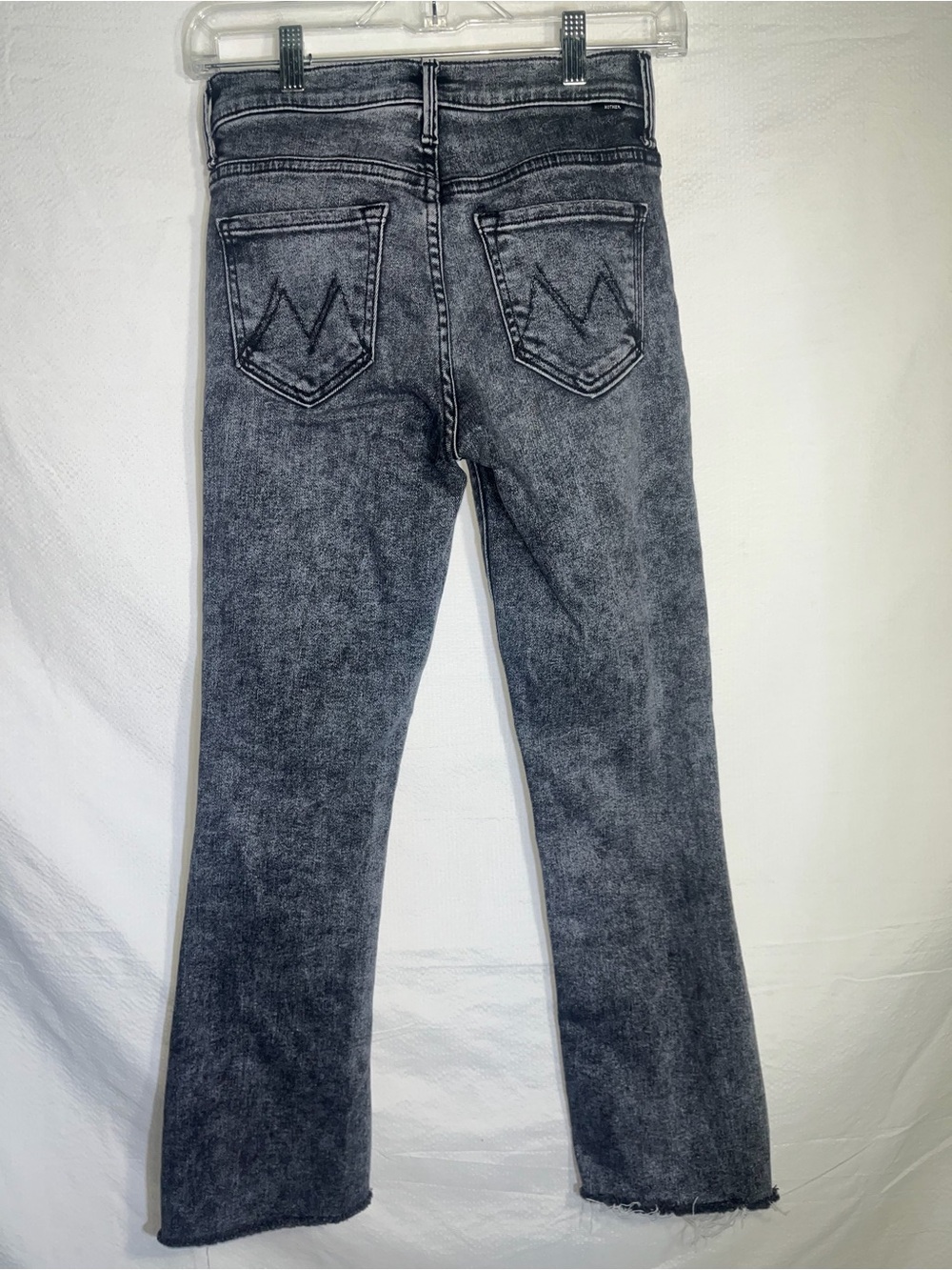 MOTHER Skinny Jeans in Grey Wash
